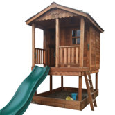 Sunflower Playhouse with Sandbox Set
