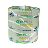 Green Heritage Toilet 4.4" Tissue, 2-Ply, 500/Roll