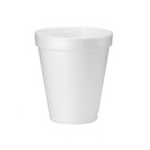 8 oz Foam Cups Hot/Cold 25/Bag in White