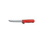 6" Narrow Cook's Boning Knife in High-Carbon Steel with Red Handle