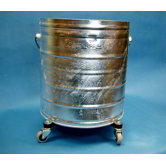 Galvanized 11 Gallon Round Mop Bucket with 2" Casters