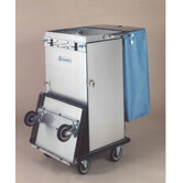 Escort Rx Stainless Steel Housekeeping Cart with Folding Tray