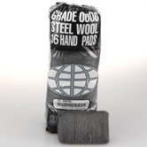 Industrial Quality Steel Wool Hand Pad, Extra Fine   16/Pack