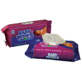 Baby Wipes Refill Pack with Unscented in White - 80/Pack