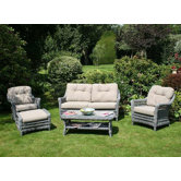 Devon Coffee Table with Paddock Sofa and 2 Paddock Lounge Armchair