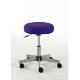 B&uuml;rohocker dreh- und h&ouml;henverstellbar "Ron" in Purple / Aluminium