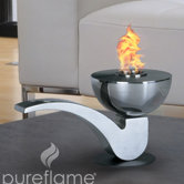 Pureflame Pipe Mobile Fireplace