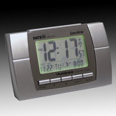 Radio Control LCD Alarm Clock with Calendar, Temperature, Moon Phase