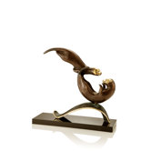 Balancing Act Otters Statue