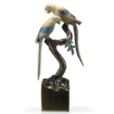 Parrots on Base Statue