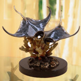 Manta Ray Duo Statue
