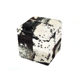 Cowhide Cube Ottoman