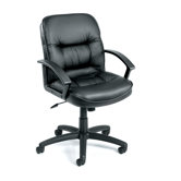 Mid-Back Leather Ergonomic Managerial Chair