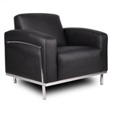 Lounge Chair with Chrome Frame