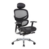 High-Back Mesh Office Chair with Head Rest and Arms