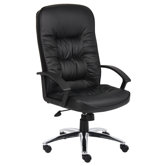 High-Back Leatherplus Office Chair with Arms