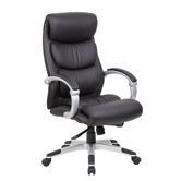 High-Back Executive Office Chair with Hinged Arms