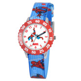 Kid's Spider-Man Time Teacher Watch in Blue with Red Bezel