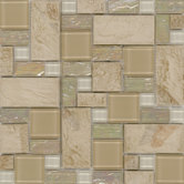 Elida Glass 12" x 12" Mosaic in Sand Slate