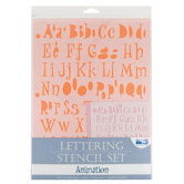 Animation Lettering Stencil Set
