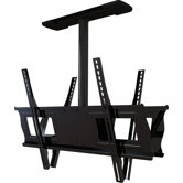 Complete Ceiling Mount Installation Kit with 3' Fixed Extension Drop for 37" to 63" Dual Back to Back Screens