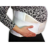 Heavy Duty Support Maternity Belt  in White