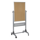 Platinum Reversible Two Sided Porcelain Markerboard 40" x 30" / With Cork