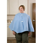 48" x 23" Exam Capes Poncho Style, Scrim Reinforced in Mauve