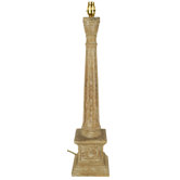Trafalgar Large Lampstand in Natural Limed finish