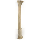 Extra Extra Large Half Borghese Pillar in Natural Limed finish