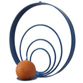 Girly Chic Large Concentric Circles Wall Candle Sconce