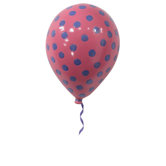 Girly Chic Pol-ka Dot Permanent Wall Balloon