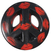 Girly Chic Wall Peace Sign