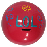 Girly Chic LOL-Laugh Out Loud Texting Bubble Bank