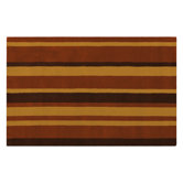 Kerins Toffee/Chocolate Striped Rug