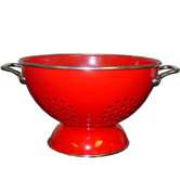 Calypso Basics 5 Quart Colander in Red