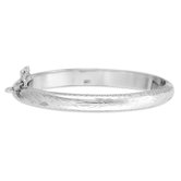 Sterling Essentials Sterling Silver Floral Engraved Baby's Bangle
