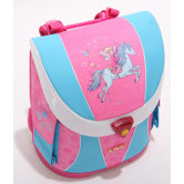 Schulranzen "Herlitz Masters SL" in Blau / Pink