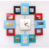 Foto-Wanduhr in Bunt