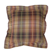 Purple Plaid Pillow (Set of 2)