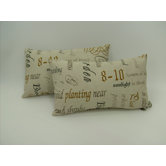 Chatsworth charcoal 12" x 20" Pillow (Set of 2)