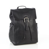 Premium Leather Backpack with Side Pockets