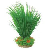 Natural Elements Hairgrass Aquarium Ornament in Green / Orange