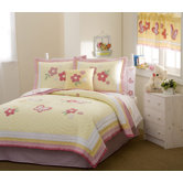 Golden Trail Twin/Full-Queen Quilt with Pillow Sham, Sheet Set, Pillow, and Valance