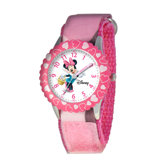 Kid's Minnie Mouse Time Teacher Watch in Pink