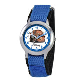 Kid's Cars Time Teacher Velcro Watch in Blue