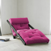 Fresh Futon Figo with Wenge Frame in Pink