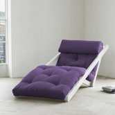 Fresh Futon Figo with White Frame in Purple