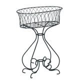 Wrought Iron Planter - 26" x 16" x 35"