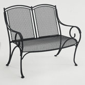 Modesto Wrought Iron Garden Bench